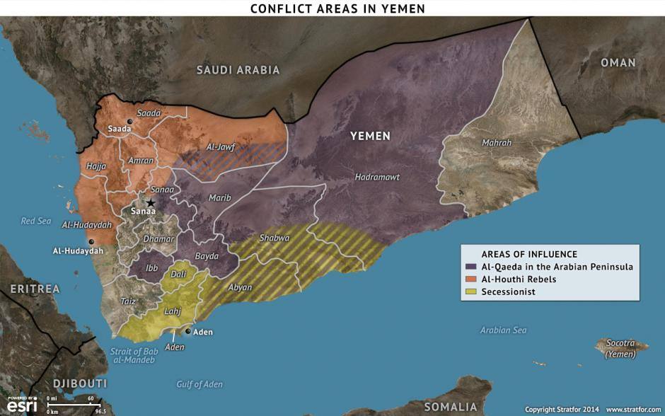 Mapa Yemen Stratford